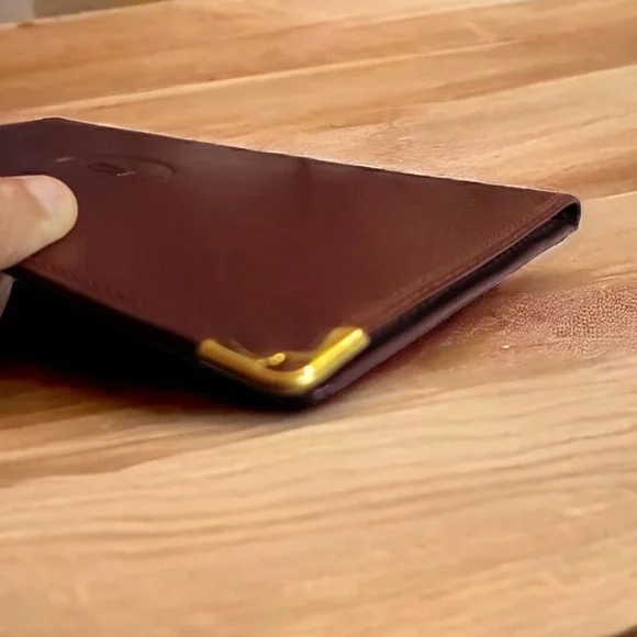 Vintage Cartier Bordeaux Bifold Long
Wallet in EUC - Picture 11 of 14